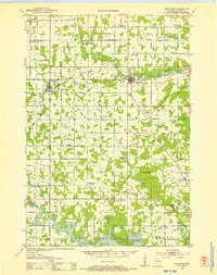 preview thumbnail of historical topo map of Marathon County, WI in 1953