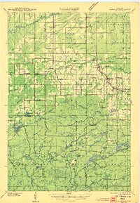 preview thumbnail of historical topo map of Marengo, WI in 1945