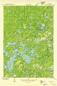 Download a high-resolution, GPS-compatible USGS topo map for Mercer, WI (1953 edition)