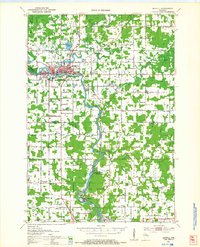 1951 Map of Merrill, WI, 1954 Print