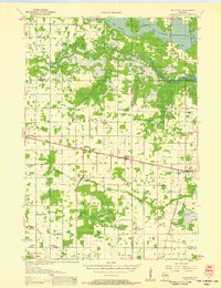 1956 Map of Portage County, WI, 1958 Print