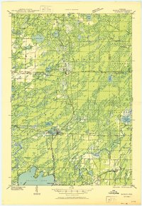 Download a high-resolution, GPS-compatible USGS topo map for Monico, WI (1950 edition)