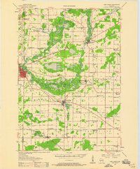 1956 Map of Waupaca County, WI, 1958 Print