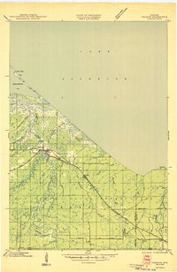 Download a high-resolution, GPS-compatible USGS topo map for Odanah, WI (1945 edition)