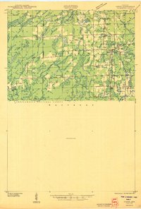 preview thumbnail of historical topo map of Ogema, WI in 1944