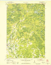 preview thumbnail of historical topo map of Langlade County, WI in 1952
