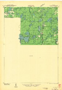 preview thumbnail of historical topo map of Langlade County, WI in 1942