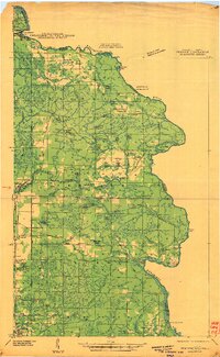 1939 Map of Pembine, 1941 Print