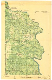 1947 Map of Menominee County, MI