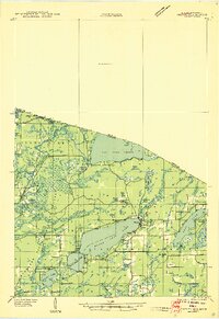 1938 Map of Phelps, 1946 Print