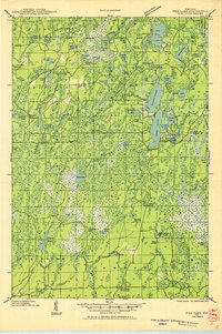 1941 Map of Pike Lake, 1952 Print