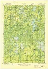 preview thumbnail of historical topo map of Price County, WI in 1950