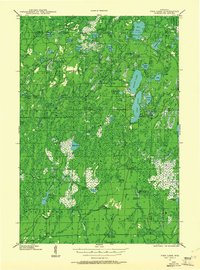 1941 Map of Pike Lake, 1961 Print