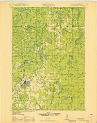 1949 Map of Rib Lake