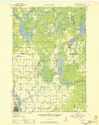 preview thumbnail of historical topo map of Rice Lake, WI in 1951