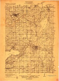 1916 Map of Waushara County, WI