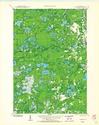 1938 Map of Robbins, 1962 Print