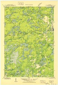 1930 Map of Robbins, 1952 Print