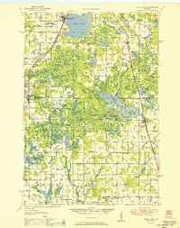 Download a high-resolution, GPS-compatible USGS topo map for Shell Lake, WI (1951 edition)