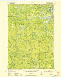 preview thumbnail of historical topo map of Lincoln County, WI in 1952