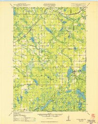 preview thumbnail of historical topo map of Stone Lake, WI in 1950