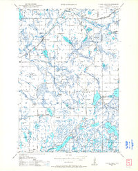 1948 Map of Washburn County, WI, 1966 Print