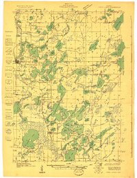 1928 Map of Three Lakes