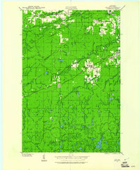 preview thumbnail of historical topo map of Iron County, WI in 1940
