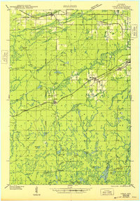 preview thumbnail of historical topo map of Iron County, WI in 1943