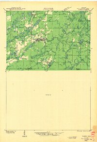 1942 Map of Wabeno