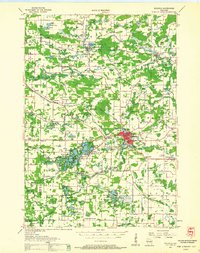 Download a high-resolution, GPS-compatible USGS topo map for Waupaca, WI (1959 edition)
