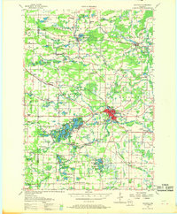Download a high-resolution, GPS-compatible USGS topo map for Waupaca, WI (1969 edition)