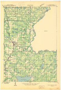 1947 Map of Menominee County, WI