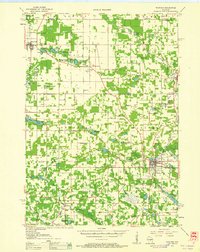 Download a high-resolution, GPS-compatible USGS topo map for Wautoma, WI (1961 edition)