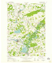 Download a high-resolution, GPS-compatible USGS topo map for Weyauwega, WI (1958 edition)
