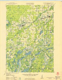 preview thumbnail of historical topo map of Rusk County, WI in 1950