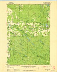 1952 Map of White Lake, 1955 Print