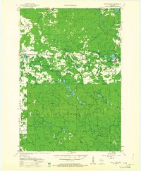 1952 Map of White Lake, 1961 Print