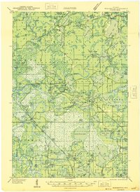 preview thumbnail of historical topo map of Vilas County, WI in 1946