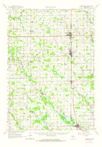 1963 Map of Abbotsford, WI, 1964 Print
