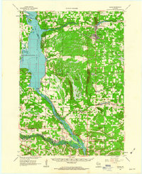1961 Map of Adams, WI, 1963 Print