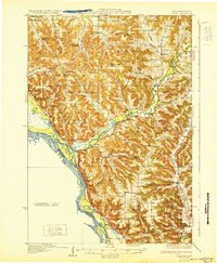 preview thumbnail of historical topo map of Alma, WI in 1932