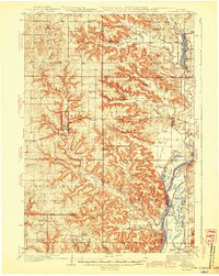preview thumbnail of historical topo map of Arkansaw, WI in 1942