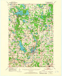 1950 Map of Amery, WI, 1966 Print