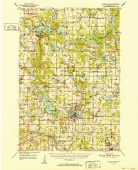 1950 Map of Amery, WI, 1952 Print