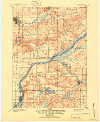 1895 Map of Baraboo, 1951 Print