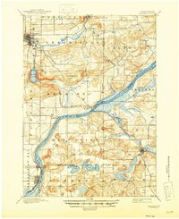 1895 Map of Baraboo, 1946 Print