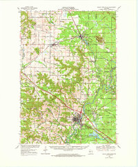 1968 Map of Alma Center, WI, 1971 Print