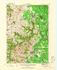 1924 Map of Black River Falls, 1966 Print