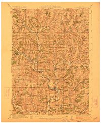 preview thumbnail of historical topo map of Blanchardville, WI in 1923